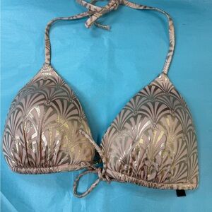 Victoria's Secret Pink and Gold Bikini Top